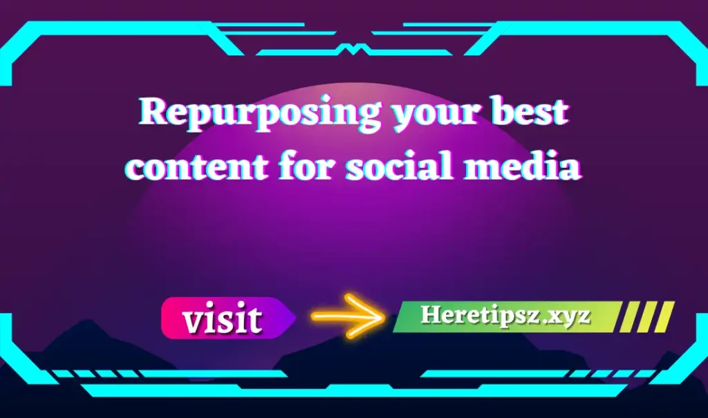 Repurposing your best content for social media